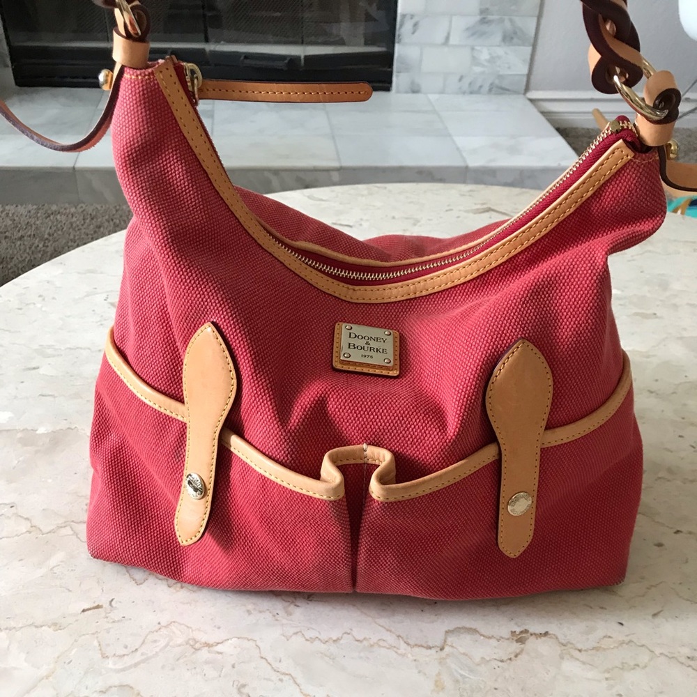 Dooney & Bourke Red Canvas Bag